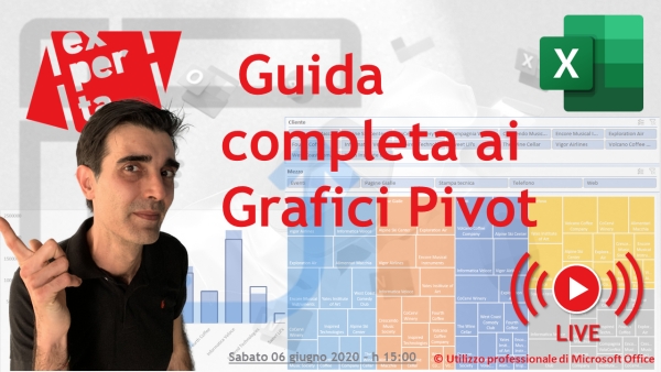 EXCEL: GRAFICI PIVOT e INFO.DATI.TAB.PIVOT GUIDA COMPLETA - DIRETTA #9