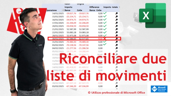 EXCEL – TRUCCHI E SEGRETI: 🪞 Riconciliazione in Excel: come trovare le registrazioni mancanti