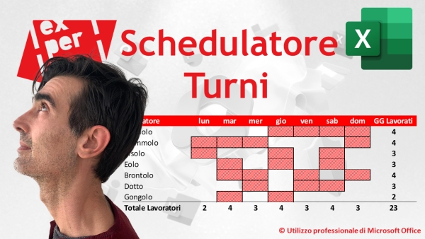 EXCEL - TRUCCHI E SEGRETI: Schedulazione turni di lavoro con formato automatico