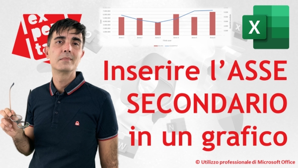 EXCEL: Inserire l'ASSE SECONDARIO in un grafico