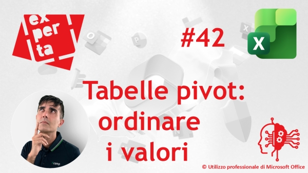 EXCEL - AVATAR Q&amp;A: 42 1️⃣2️⃣3️⃣ Tabelle pivot: ordinare i valori