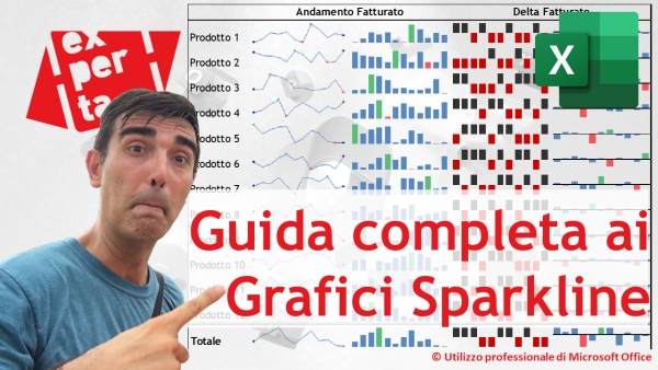 EXCEL - TRUCCHI E SEGRETI: grafici sparkline