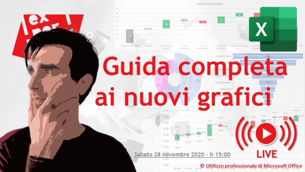 EXCEL: GUIDA COMPLETA AI NUOVI GRAFICI DELLE ULTIME VERSIONI - DIRETTA #14