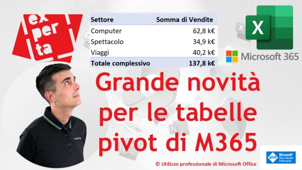 EXCEL 365 &ndash; TRUCCHI E SEGRETI: NOVITA' Tabelle Pivot: formato numero da origine dati