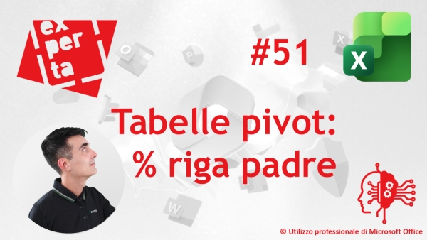 EXCEL - AVATAR Q&amp;A: 51 Tabelle Pivot percentuale riga padre