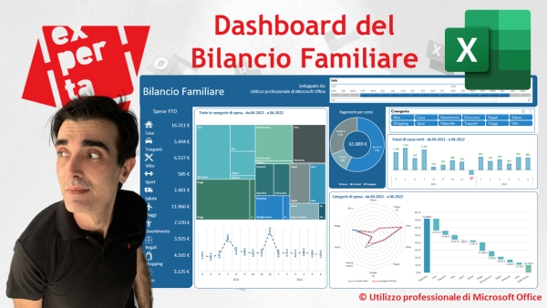 EXCEL: Dashboard del Bilancio Familiare: le spese personali a portata di click